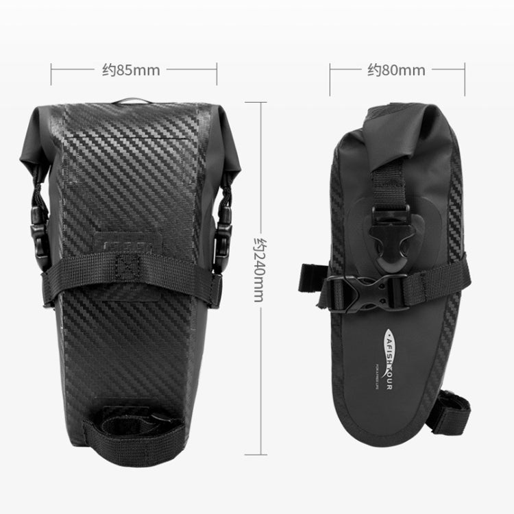 Skorter | AFISHTOUR FB2045 1.5L Bicycle Riding Tail Bag Waterproof Bike Saddle Bag(Black)
