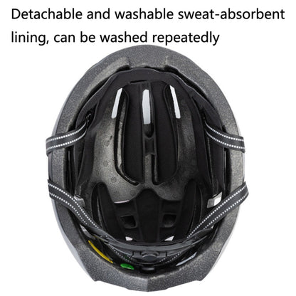 Skorter | PROMEND TK-12H15 Mountain Bike USB Magnetic Goggles Helmet With Warning Light, Size: L(Titanium Gray)