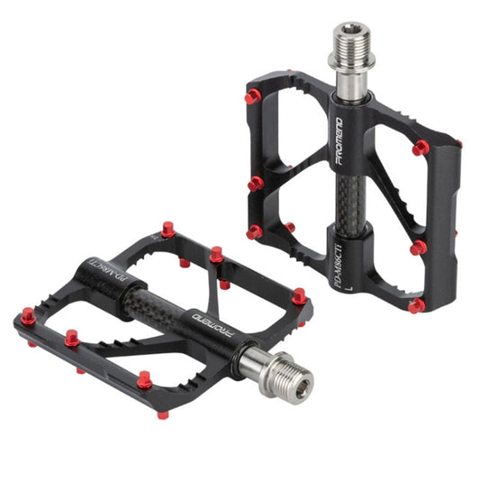 Skorter | 1 Pair PROMEND Titanium Axle Carbon Tube Bicycle Pedal Mountain Bike Road Bike 3 Palin Pedal PD-M86C-TI