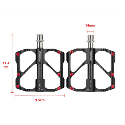 Skorter | 1 Pair PROMEND Titanium Axle Carbon Tube Bicycle Pedal Mountain Bike Road Bike 3 Palin Pedal PD-M86C-TI