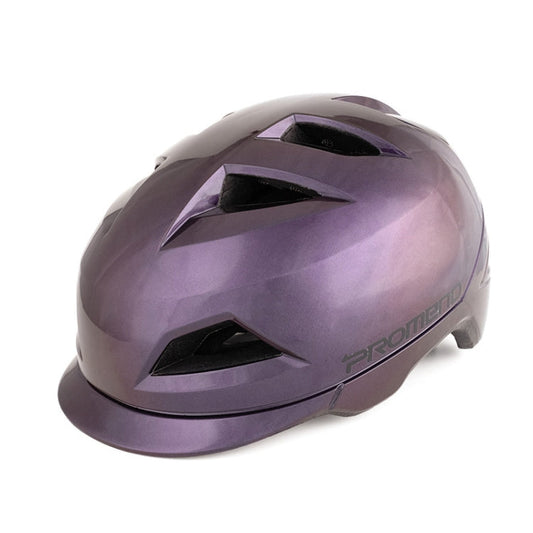 Skorter | PROMEND 12H19 Summer Cool Motorcycle Riding Half Helmet Helmet Outdoor Off-Road Helmet With Tail Light, Size: Code(Colorful Purple)