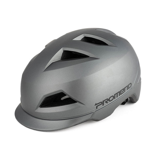 Skorter | PROMEND 12H19 Summer Cool Motorcycle Riding Half Helmet Helmet Outdoor Off-Road Helmet With Tail Light, Size: Code(Matte Titanium Color)