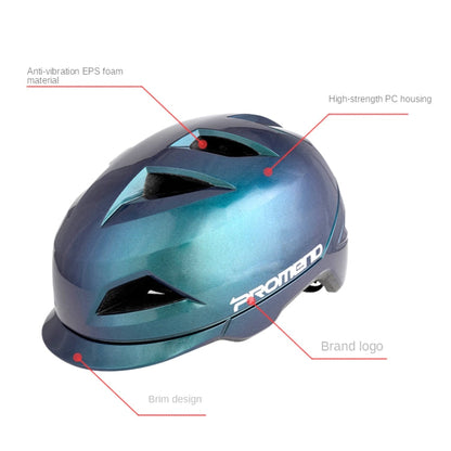 Skorter | PROMEND 12H19 Summer Cool Motorcycle Riding Half Helmet Helmet Outdoor Off-Road Helmet With Tail Light, Size: Code(Black)