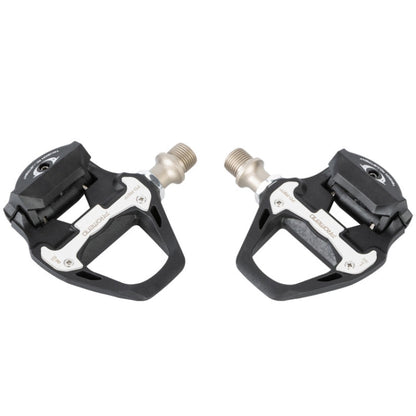 Skorter | 1 Pair PROMEND PD-R97P Bicycle Self-Locking Pedal Road Bike Nylon Lock Pedal SPD System Cassette Palin Pedal(Black)