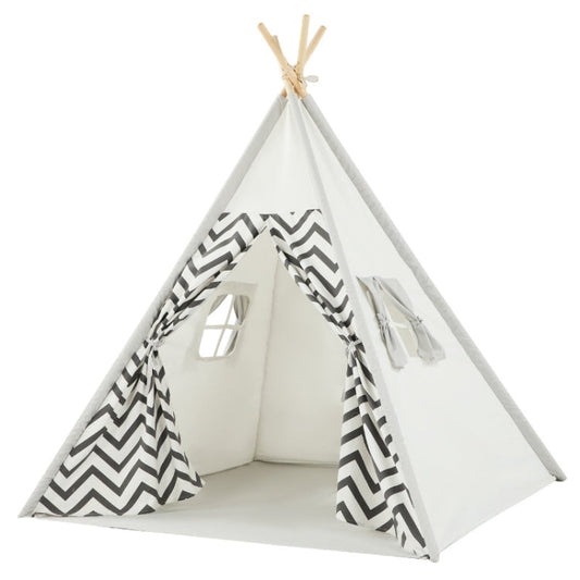 Skorter | Indian Children Tent Cotton Cloth Indoor Play House Parent-Child Doll House(Wavy Pattern)