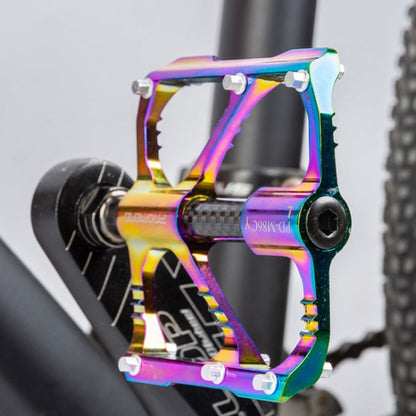 Skorter | 1 Pair PROMEND Three Peilin Bearings Aluminum Alloy CNC Bicycle Colorful Pedals PD-M86CY