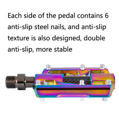 Skorter | 1 Pair PROMEND Three Peilin Bearings Aluminum Alloy CNC Bicycle Colorful Pedals PD-M86CY