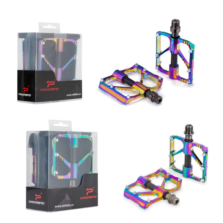 Skorter | 1 Pair PROMEND Three Peilin Bearings Aluminum Alloy CNC Bicycle Colorful Pedals PD-M86CY