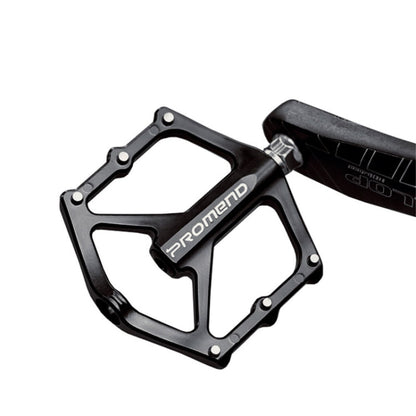 Skorter | 1 Pair PROMEND PD-M46 Bicycle Pedal Aluminum Alloy CNC Bearing Palin Pedal(Black)