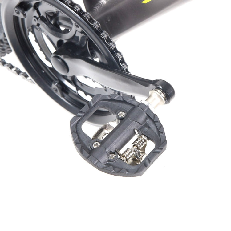 Skorter | Bicycle Self-Locking Pedals Mountain Bike Locks Flat Pedals Dual-Purpose SPD Lock Pedals(Black)