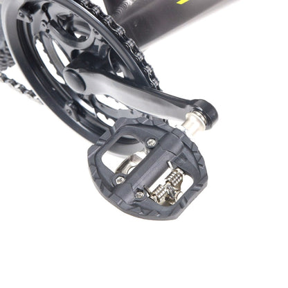 Skorter | Bicycle Self-Locking Pedals Mountain Bike Locks Flat Pedals Dual-Purpose SPD Lock Pedals(Black)