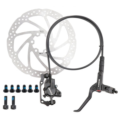 Skorter | Meroca M800 Bicycle Brake Mountain Bike Universal Bilateral Brake Oil Pressure Disc Brake, Style: Left Back 1400mm + Disc Brake