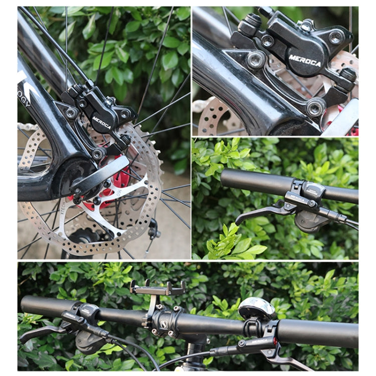 Skorter | Meroca M800 Bicycle Brake Mountain Bike Universal Bilateral Brake Oil Pressure Disc Brake, Style: Left Back 1400mm + Disc Brake