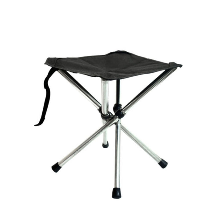 Skorter | Outdoor Retractable Portable Stainless Steel Stool Camping Beach Fishing Folding Chair, Spec: L