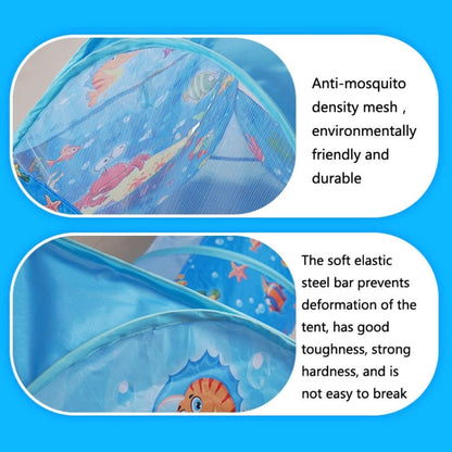 Skorter | 3 in 1 ZP01 Children Tent Play House Tunnel Foldable Shooting Ocean Ball Pool Toy(Blue Sea)