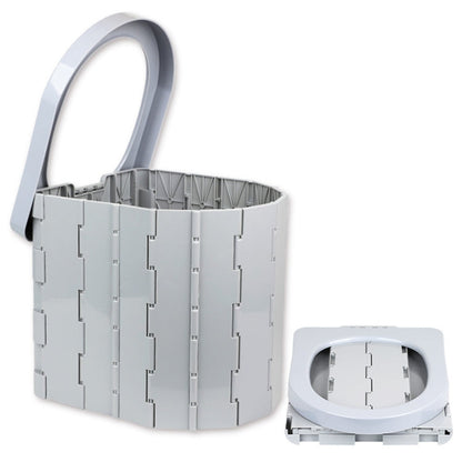 Skorter | Car Toilet Integrated Portable Folding Toilet Self-Driving Tour Outdoor Camping Toilet(Light Gray)