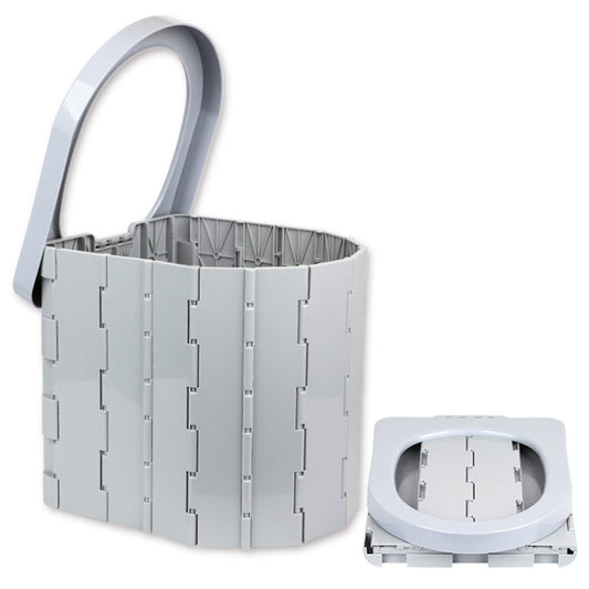Skorter | Car Toilet Integrated Portable Folding Toilet Self-Driving Tour Outdoor Camping Toilet(Light Gray)