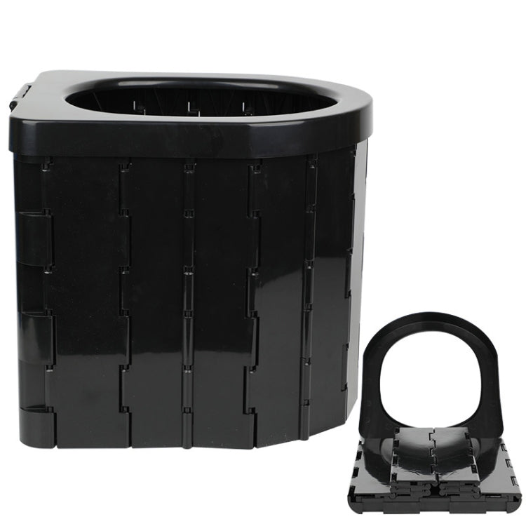 Skorter | Car Toilet Integrated Portable Folding Toilet Self-Driving Tour Outdoor Camping Toilet(Black)