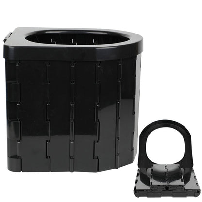 Skorter | Car Toilet Integrated Portable Folding Toilet Self-Driving Tour Outdoor Camping Toilet(Black)