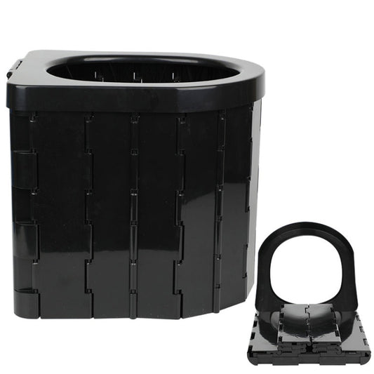 Skorter | Car Toilet Integrated Portable Folding Toilet Self-Driving Tour Outdoor Camping Toilet(Black)