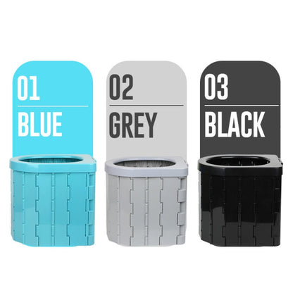 Skorter | Auto-Toilet Integrated Portable Folding Toilet Self-Driving Tour Outdoor Camping Toilet (Light Grey)