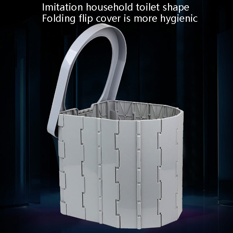 Skorter | Car Toilet Integrated Portable Folding Toilet Self-Driving Tour Outdoor Camping Toilet(Black)