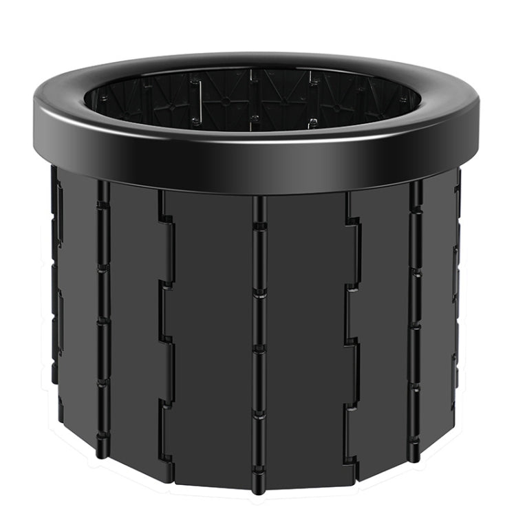 Skorter | Folding Toilet Travel Car Toilet With Cover Indoor Portable Emergency Camping Toilet(Black)