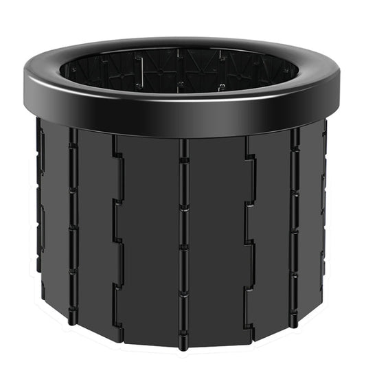 Skorter | Folding Toilet Travel Car Toilet With Cover Indoor Portable Emergency Camping Toilet(Black)