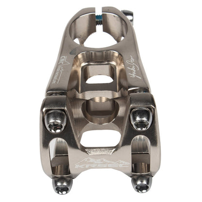 Skorter | KRSEC CNC Ultra Light Short-Handed Mountain Bike Aluminum Alloy 50mm Riser, Colour: Full Black