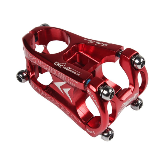 Skorter | KRSEC CNC Ultra Light Short-Handed Mountain Bike Aluminum Alloy 50mm Riser, Colour: Full Red