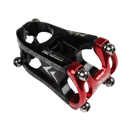 Skorter | KRSEC CNC Ultra Light Short-Handed Mountain Bike Aluminum Alloy 50mm Riser, Colour: Black Red
