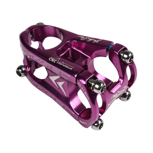 Skorter | KRSEC CNC Ultra Light Short-Handed Mountain Bike Aluminum Alloy 50mm Riser, Colour: Purple
