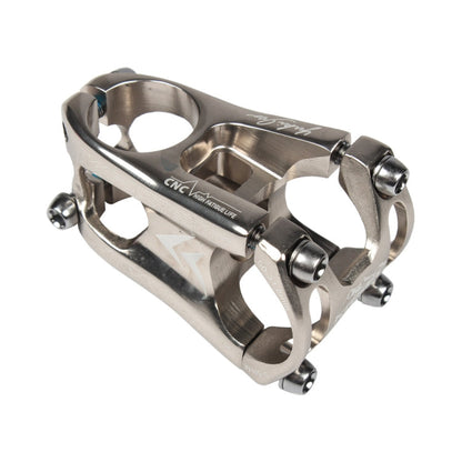 Skorter | KRSEC CNC Ultra Light Short-Handed Mountain Bike Aluminum Alloy 50mm Riser, Colour: Titanium