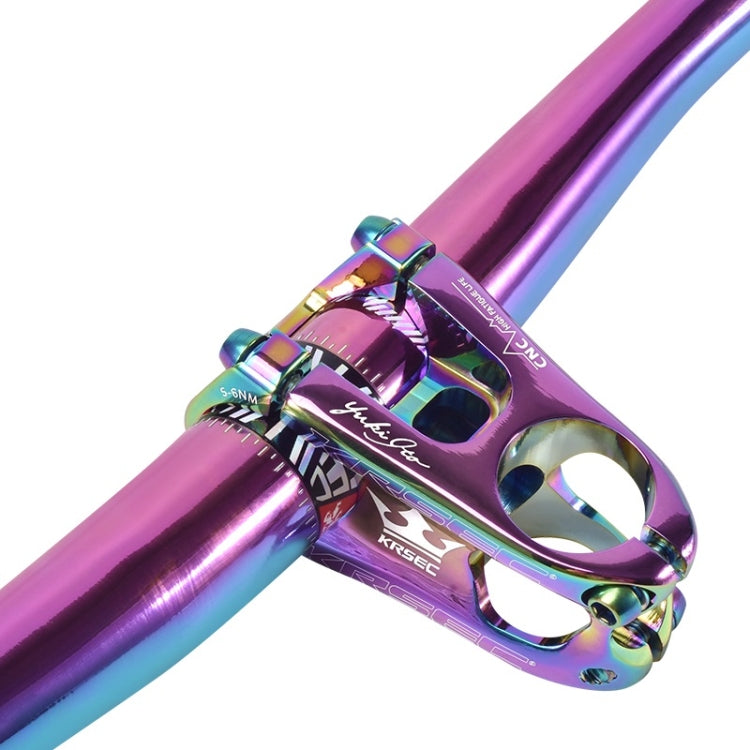 Skorter | KRSEC CNC Ultra Light Short-Handed Mountain Bike Aluminum Alloy 50mm Riser, Colour: Electroplating Color