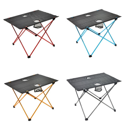 Skorter | 8249 Outdoor Ultra Light Aluminum Folding Table Small Portable Picnic Table(Orange)