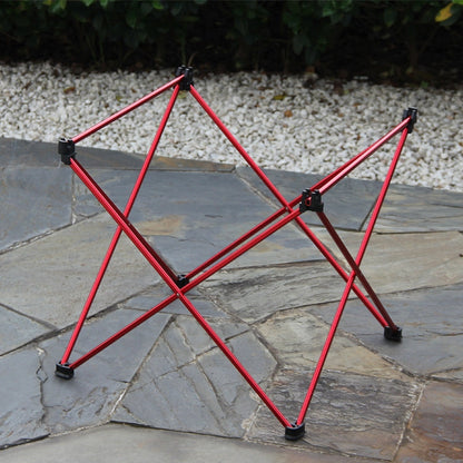 Skorter | 8249 Outdoor Ultra Light Aluminum Folding Table Small Portable Picnic Table(Orange)