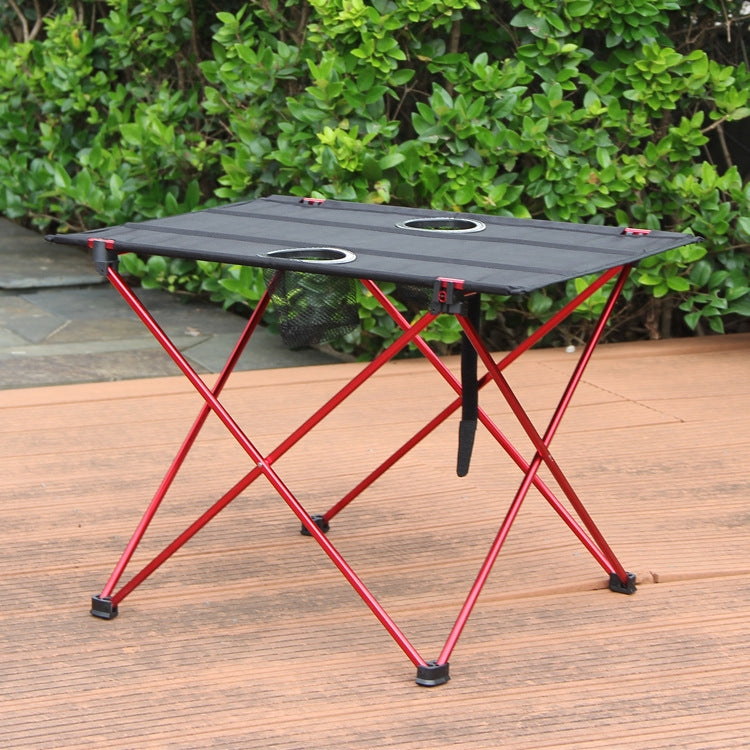 Skorter | 8249 Outdoor Ultra Light Aluminum Folding Table Small Portable Picnic Table(Orange)