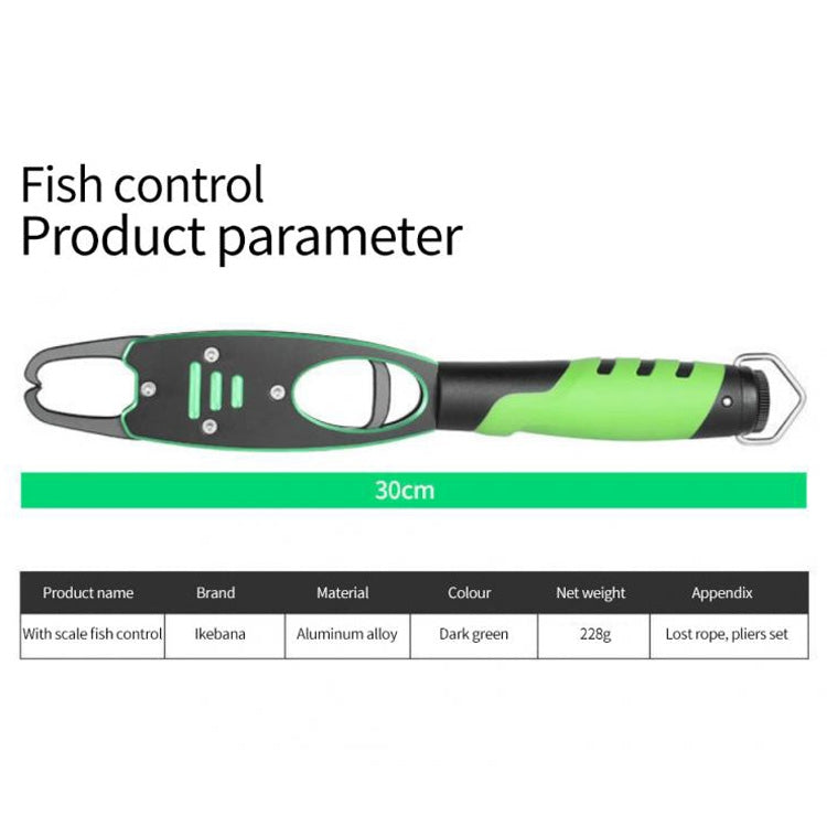 Skorter | Multifunctional Fish Control Device Aluminum Alloy Lengthened Road Sub Pliers(With Scale Fish Control Device (Grass Green))