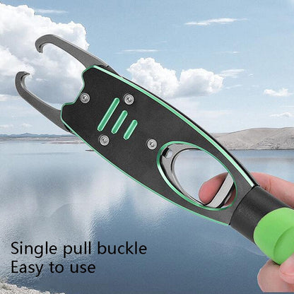Skorter | Multifunctional Fish Control Device Aluminum Alloy Lengthened Road Sub Pliers(With Scale Fish Control Device (Grass Green))