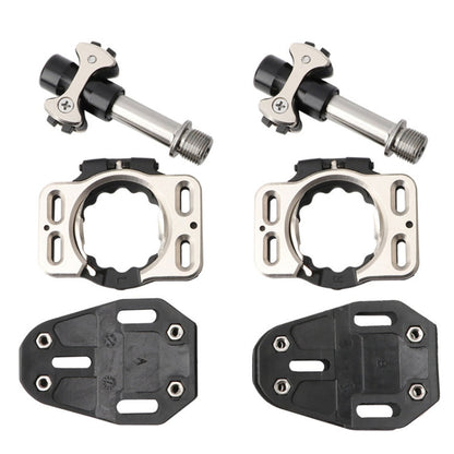 Skorter | MEROCA Road Lock Shoes Card Three Pardin Bicycle Lollipops Self-Locking Pedal With Lock, Style: Titanium Alloy Axis (Black)