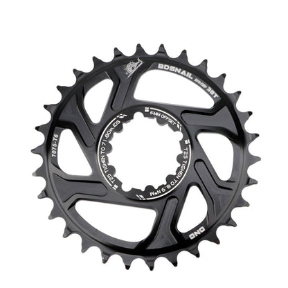 Skorter | BDSNAIL Mountain Bike Single Disk GXP Direct-Shaped Integrated Disk Positive And Negative Tooth Disc, Colour: 30T (Black)