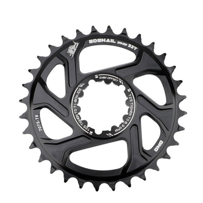 Skorter | BDSNAIL Mountain Bike Single Disk GXP Direct-Shaped Integrated Disk Positive And Negative Tooth Disc, Colour: 32T (Black)