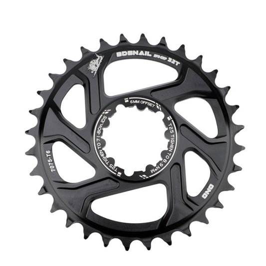 Skorter | BDSNAIL Mountain Bike Single Disk GXP Direct-Shaped Integrated Disk Positive And Negative Tooth Disc, Colour: 32T (Black)