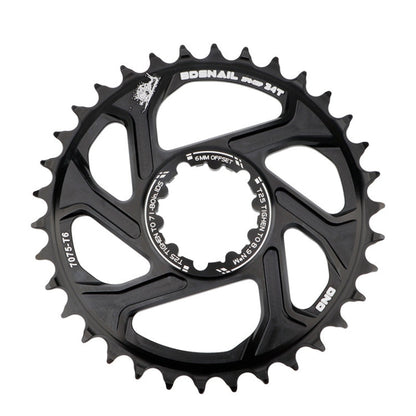 Skorter | BDSNAIL Mountain Bike Single Disk GXP Direct-Shaped Integrated Disk Positive And Negative Tooth Disc, Colour:  34T (Black)