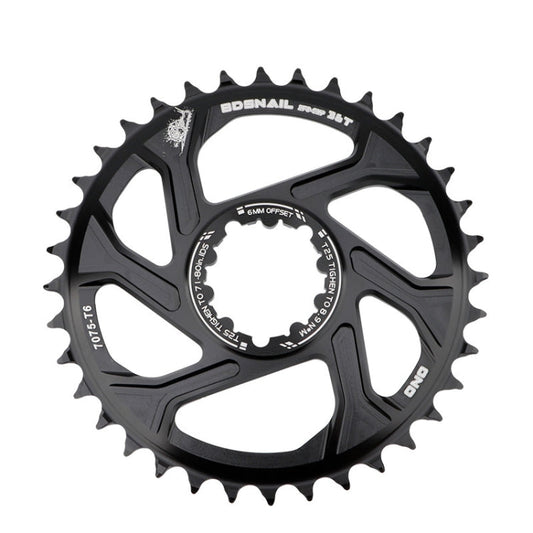 Skorter | BDSNAIL Mountain Bike Single Disk GXP Direct-Shaped Integrated Disk Positive And Negative Tooth Disc, Colour: 36T (Black)