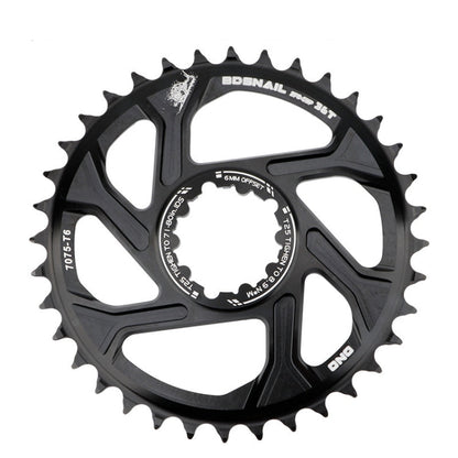 Skorter | BDSNAIL Mountain Bike Single Disk GXP Direct-Shaped Integrated Disk Positive And Negative Tooth Disc, Colour: 38T (Black)