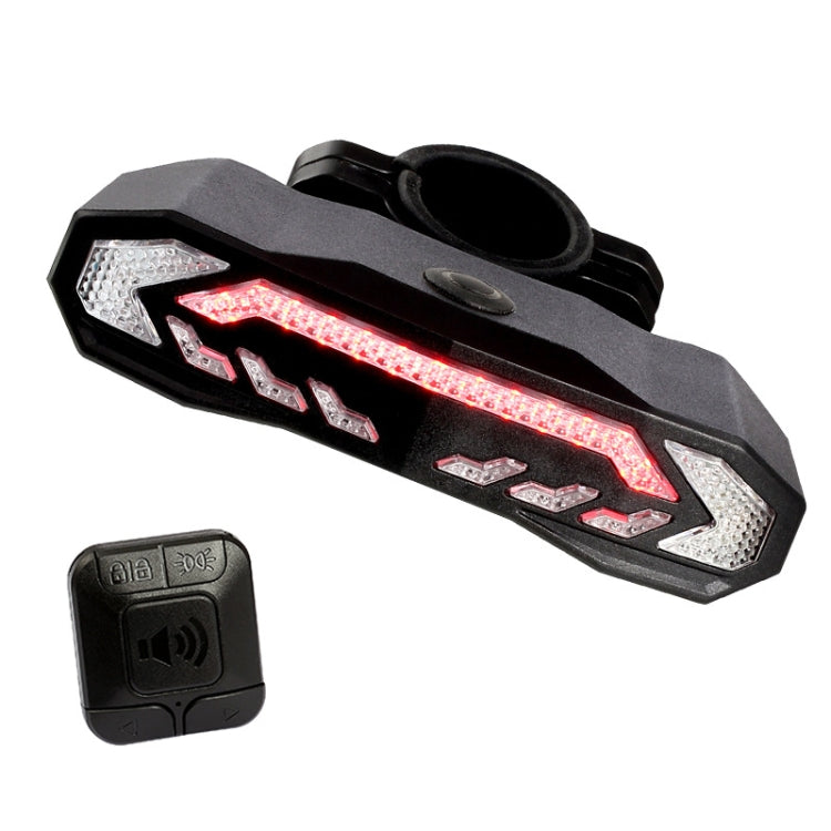 Skorter | SF31 Bicycle Rail Light Brake Steering Sensor Anti-Theft Alarm Wireless Remote Control Warning Bell(Black)