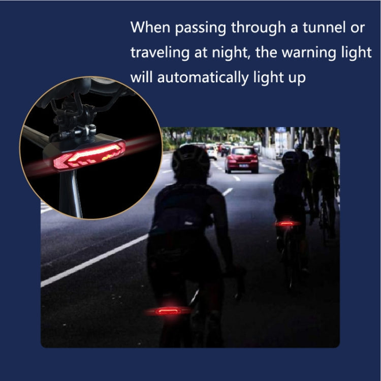 Skorter | SF31 Bicycle Rail Light Brake Steering Sensor Anti-Theft Alarm Wireless Remote Control Warning Bell(Black)