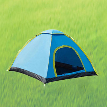 Skorter | Outdoor Camping Beach Rainproof Sun-proof Automatic Quick Install Tent For Single People Single Door No Ceiling(Blue)