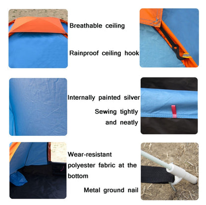 Skorter | Outdoor Camping Beach Rainproof Sun-proof Automatic Quick Install Tent For Double People(Blue)